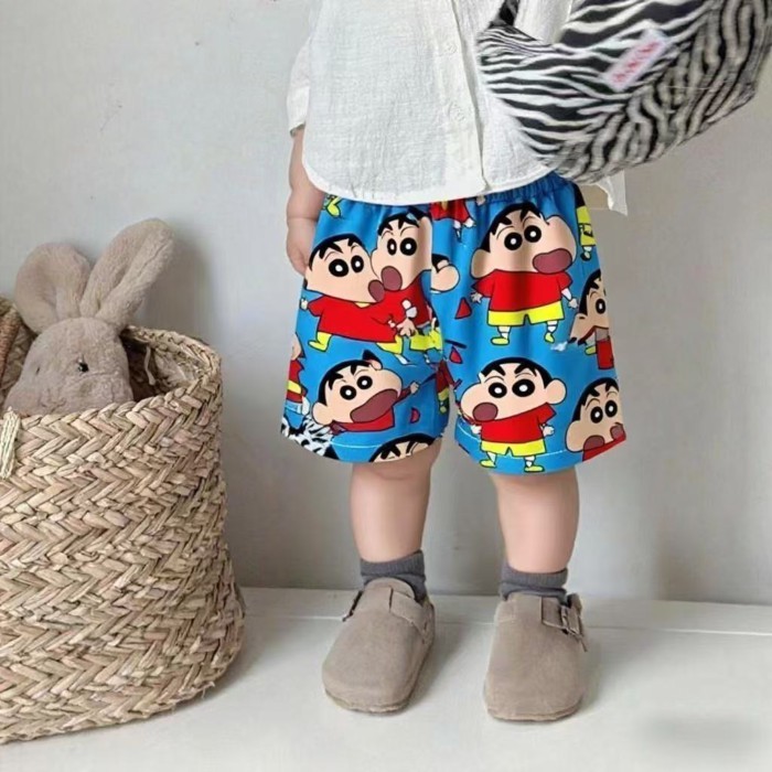 Quần short trẻ em mới, mỏng, dễ thương, thoải mái và mềm mại, quần short mẫu giáo nhiều màu, n