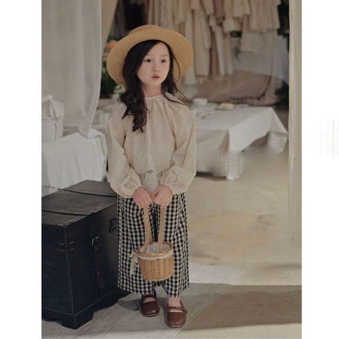 Quần Kẻ Sọc Quần Áo Mùa Thu Mới Lỏng Lẻo Và Đa Năng Quần Ống Rộng Thường Ngày Phong Cách Rừng Ph