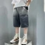 Quần short denim rộng mới cho bé trai, phiên bản Hàn Quốc dành cho trẻ em cỡ vừa và lớn, siêu