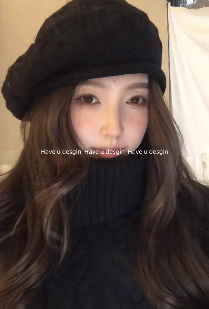 Mũ beret len màu trơn cho nữ, style Hàn Quốc, phù hợp mùa thu đông