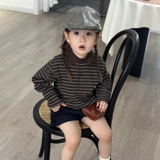 Áo hoodie cổ Polo bé trai mỏng thu đông cotton thoải mái thể thao