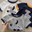 Áo phông trẻ em cotton nguyên chất in hình ngựa vằn dễ thương mùa hè cho bé trai và bé gái, á