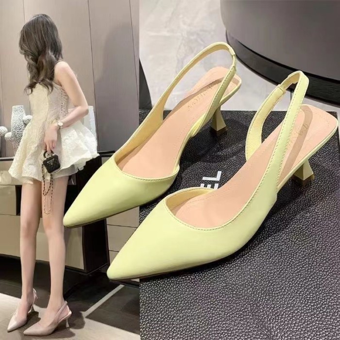 Giày cao gót đa năng, giày mũi nhọn nữ, sandal mũi nhọn thiết kế