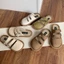 Birkenstock Giày Mùa Hè Trơn Mũi-Mũ Nửa Dép Nữ Vải Lanh Retro Giày Lười Đế Mềm Con La Giày Mặ