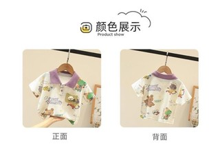 Quần áo trẻ em ngắn tay dành cho bé trai Áo thun polo mùa hè mới cho bé Áo thun mát mẻ dành c