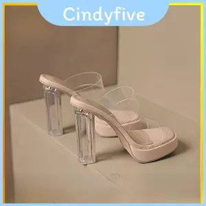 Xăng đan Đế Bằng La Mã Mùa Hè Nữ Pha Lê Nước Pu Mở Ngón Chân Giày Thường Ngày
