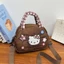 HelloKitty Túi xách dễ thương hình trái tim ngôi sao đeo chéo vai nữ túi vuông nhỏ đa năng thời