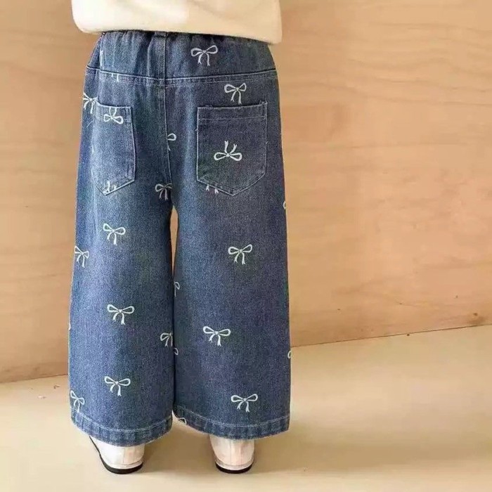 Quần Jean Nữ Mới Xuân Thu Trẻ Em Phong Cách Hàn Quốc Quần Thời Trang Cho Bé Quần Ống Suông Hợp T