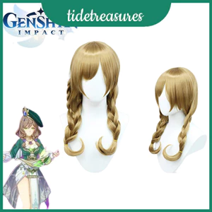Lisa Tóc Giả Đôi Bím Tóc Genshin Tác Động Trang Phục Ý Tưởng