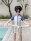 Đồ bơi Đồ bơi một mảnh chống nắng trẻ em quần bơi đồ bơi bé trai khô nhanh phong cách mới