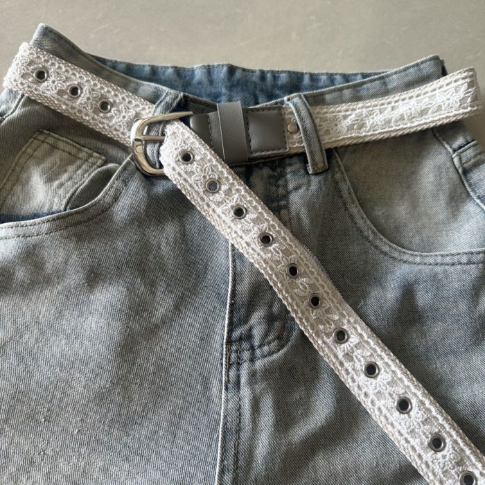 Thắt lưng Hàn Quốc niche mới đa năng phong cách retro trang trí thắt lưng kim loại quần jean t