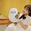 Đồ chơi sang trọng hình chim trắng với bông mềm ngắn sang trọng và Cotton Pp để và thoải mái