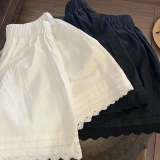 Quần Short Ren Thường Ngày Màu Trắng Nữ Cao Cấp Đa Năng Phong Cách Mới Chữ A Năm Chân Quần Ôm