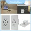 Bộ sạc ổ cắm tường Sleek 2 gói 2 ổ cắm 2 cổng Usb