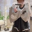 Áo vest mùa hè bé gái new baby phong cách Hàn Quốc viền nấm và phong cách chấm bi rừng