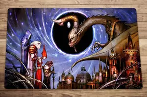 Trò chơi thẻ giao dịch Nicol Bolas MTG Playmat TCG CCG Mat 600 * 350 * 2mm