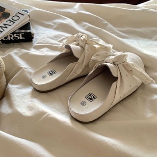 Chuông xanh mùa xuân~! Dép nửa lười Birkenstock kiểu Pháp lãng mạn dành cho nữ đi dép đế dày