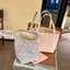 Túi vải canvas chấm bi mới phong cách Hàn Quốc đầu xuân dành cho nữ sức chứa lớn đa năng Túi