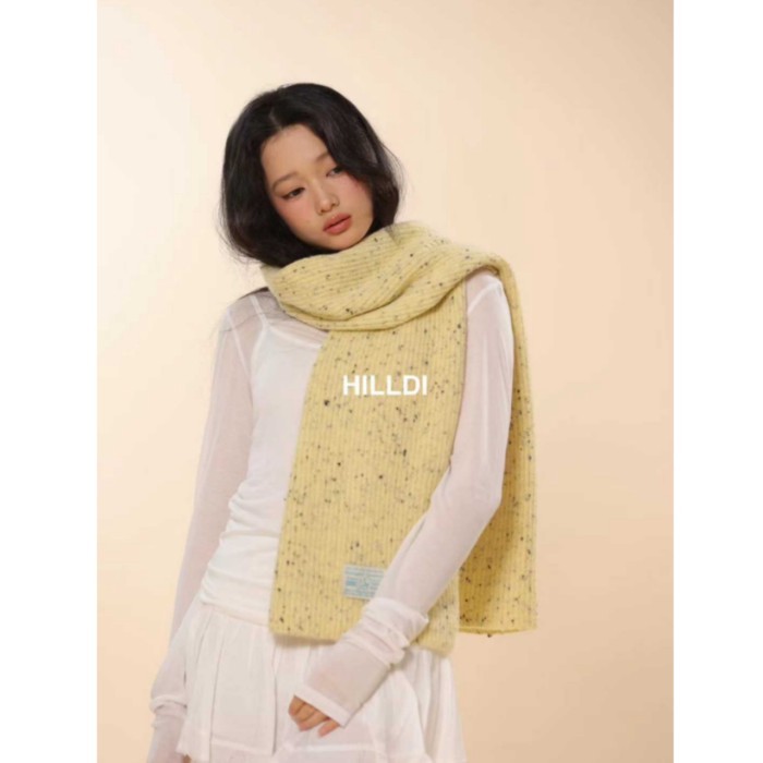 Khăn dệt kim retro phong cách Nhật Bản - Hàn Quốc, nhiều màu sắc, phù hợp thu đông, bảo vệ cổ và mặt nhỏ
