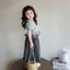 Bộ Đồ Mùa Hè Cho Bé Gái Mới Mùa Hè Trẻ Em Bé Thời Trang Ren Áo Thun Tay Ngắn Phối Ren