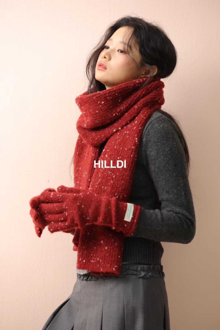 Khăn dệt kim retro phong cách Nhật Bản - Hàn Quốc, nhiều màu sắc, phù hợp thu đông, bảo vệ cổ và mặt nhỏ