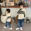 Áo len bé trai phong cách Hàn Quốc áo len chui đầu thông thường mới dành cho trẻ em dành cho