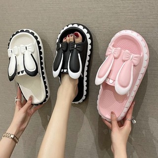 Hoạt Hình Dễ Thương Thỏ Giày Sandal Nữ Dép Ngoài Trời Nữ Nhà Mùa Hè Trong Nhà Phòng Tắm Tắm C