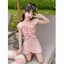 Cô bé áo tắm trẻ em mùa hè phong cách mới siêu cổ tích khí chất bé gái váy xẻ áo tắm ba mảnh