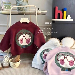 Áo len bé gái mới quần áo trẻ em vừa và nhỏ bé gái áo mùa đông và áo sơ mi đáy quần
