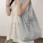 mùa xuân hè mới cotton và vải lanh chấm bi nơ ren túi đeo vai sức chứa lớn túi tote túi xách