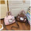 HelloKitty Túi xách dễ thương hình trái tim ngôi sao đeo chéo vai nữ túi vuông nhỏ đa năng thời