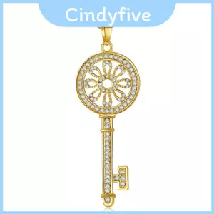 Dây chuyền mặt dây chuyền dài lấy cảm hứng từ Hàn Quốc với thiết kế chìa khóa cho phụ kiện nữ