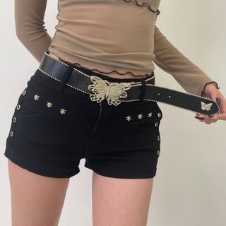 Barbie hồng thiên niên kỷ hot girl phong cách y2k thắt lưng Mỹ thắt lưng hình con bướm mới dàn