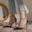 Đinh Tán Nữ Cao Gót Nữ Đế Xuân Hè Mới Bao Đầu Giày Sandal Liuding Gợi Cảm Nữ Mũi Nhọn giày