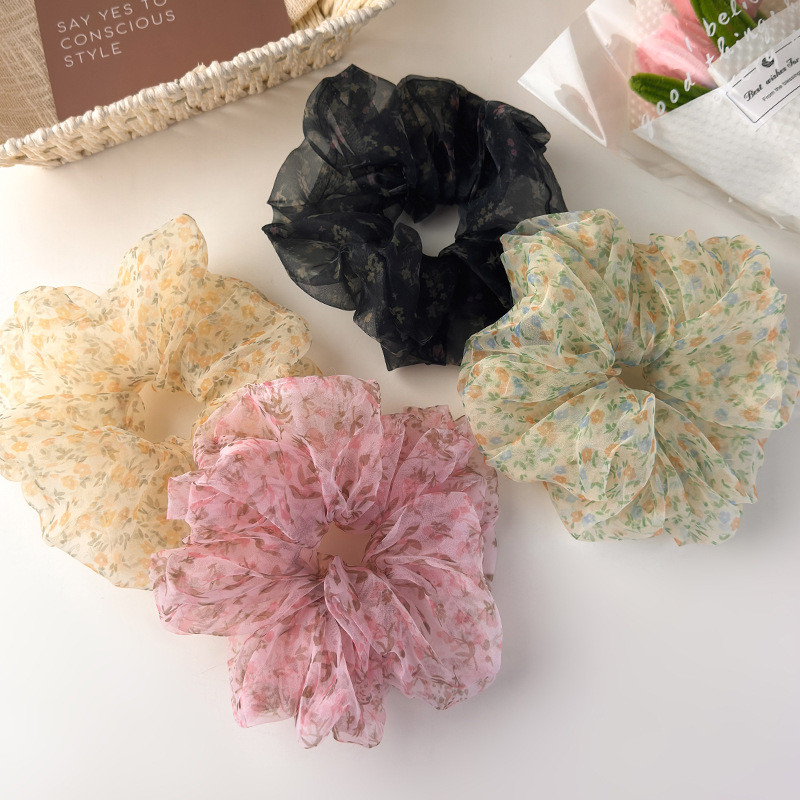 Nhiều màu sắc | Dây buộc tóc Organza hoa cổ tích Dây buộc tóc đa năng cho bé gái