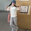 Áo thun ngắn tay dáng rộng phong cách Hàn Quốc mùa hè mới cho bé gái Áo thun ngắn tay rộng ốn