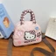HelloKitty Túi xách dễ thương hình trái tim ngôi sao đeo chéo vai nữ túi vuông nhỏ đa năng thời