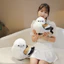 Đồ chơi sang trọng hình chim trắng với bông mềm ngắn sang trọng và Cotton Pp để và thoải mái