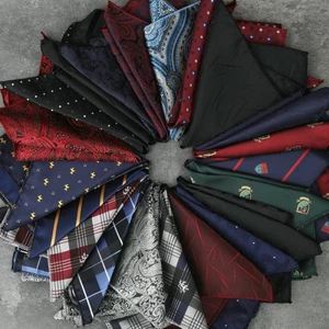Nam Bỏ Túi Vuông Cưới Thường Ngày Polyester Lụa Ngực Khăn Phù Hợp Với Áo Sơ Mi Túi Vuông Khăn Tay Cưới Kinh Doanh