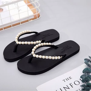 Dép ngọc trai đi biển - dép bệt nữ - mũ bằng xốp cao su, đế chống trượt - nhẹ