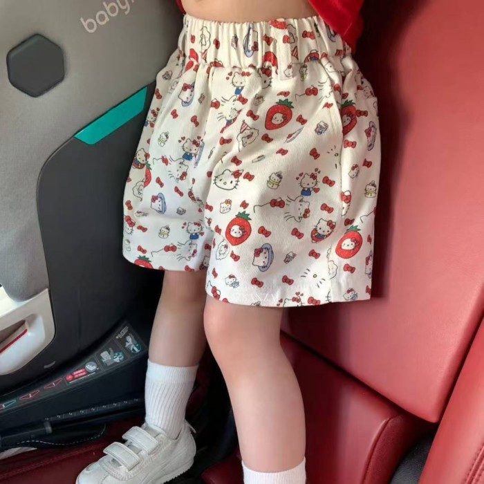 Quần short trẻ em mới, mỏng, dễ thương, thoải mái và mềm mại, quần short mẫu giáo nhiều màu, n