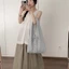 mùa xuân hè mới cotton và vải lanh chấm bi nơ ren túi đeo vai sức chứa lớn túi tote túi xách