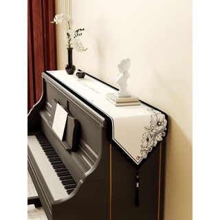 Cờ Pháp Bàn Retro Đàn Piano Chống Bụi Chất Lượng Cao Ánh Sáng Sang Trọng Chất Lượng Cao Khăn Trải Bàn Vải Cao Cấp Dài Đàn Piano Bàn Vải