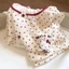 bộ đồ ngủ mèo kitty chấm bi xuân thu cho bé lớn, quần dài tay, quần áo mặc ở nhà bằng vải cotton