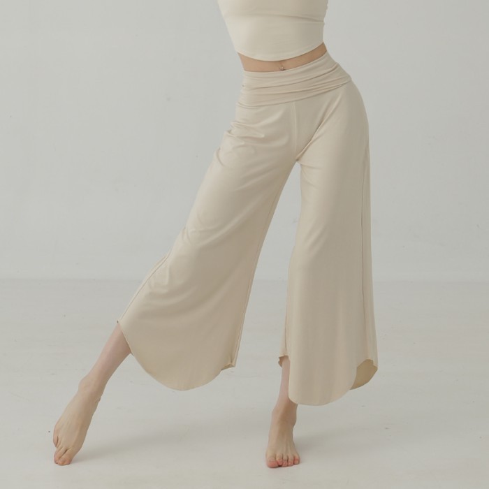 Quần ống rộng tập yoga nữ, múa cổ điển, dáng rộng, thể thao, khiêu vũ, định hình, quần ống suông, m