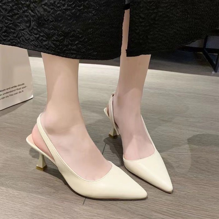 Giày cao gót đa năng, giày mũi nhọn nữ, sandal mũi nhọn thiết kế