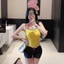 Nguyên Chất Desire Mỹ Giả Hai Mảnh Chữ Cái Nóng Ngôi Sao Kim Cương Full In Hình Hot Girl Yếm