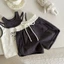 Quần áo trẻ em Hàn Quốc bé gái Bộ đồ thường ngày Hàn Quốc giả hai mảnh mèo KT vest quần short