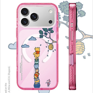 Dễ Thương Winnie The Pooh Chọn Màu Mật Ong Acrylic Không Dây Sạc Từ Tính Tương Thích Cho IPhone 16 PLUS 11 12 13 14 15 16 17 Pro Max Ốp Lưng 17Air Bìa Cứng Chống Sốc