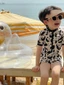 Đồ bơi một mảnh trẻ em mới cho bé trai và bé gái, đồ bơi gấu trúc đen trắng, đồ bơi đi biển d